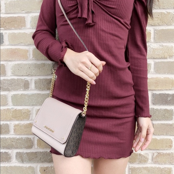 ‼️SALE‼️ 👜💕-Michael Kors Crossbody Pink Brown - Picture 7 of 7